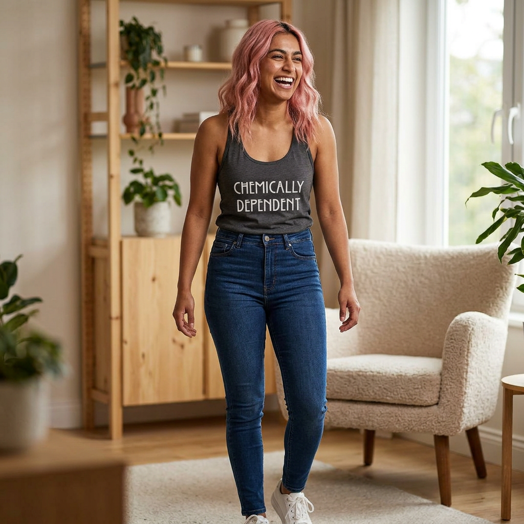 Chemically Dependent Racerback Tank Top