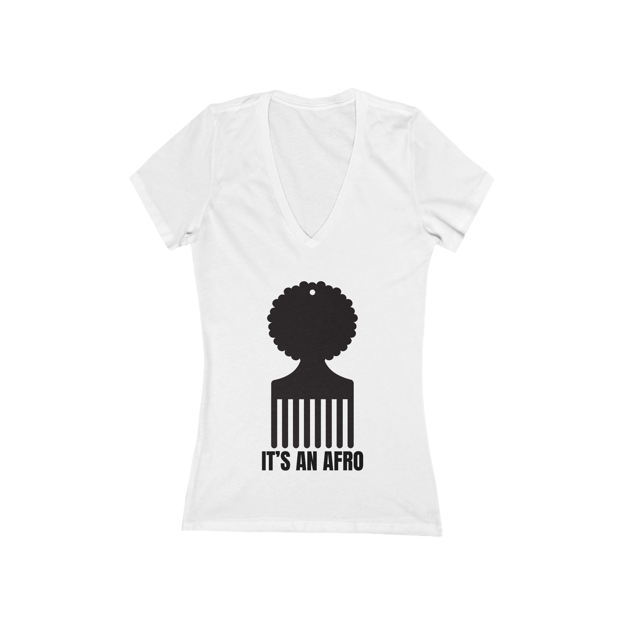 "It's An Afro" Women's V-Neck Tee
