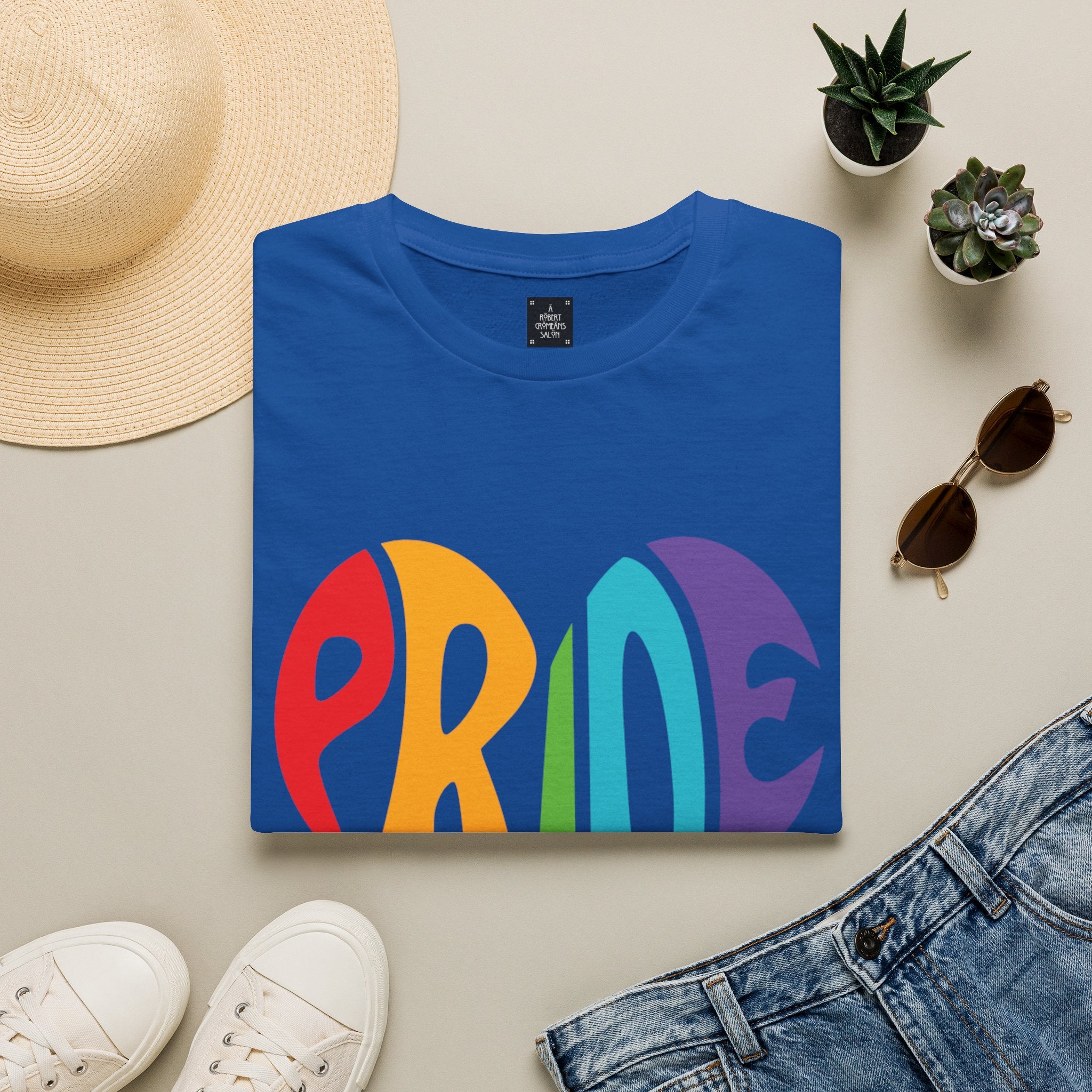 Pride Heart T-Shirt — Rainbow "PRIDE" Graphic Tee unisex fit